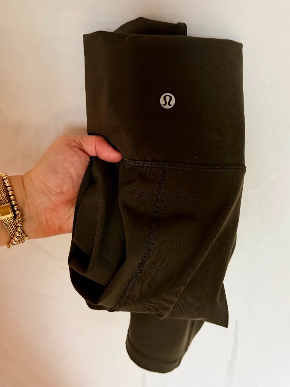 Lululemon Olive High Rise Leggings Size 8 Full Length